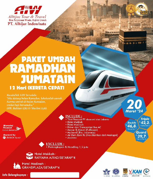 Ramadhan Jumatain (Kereta Cepat) 39,7 Jt